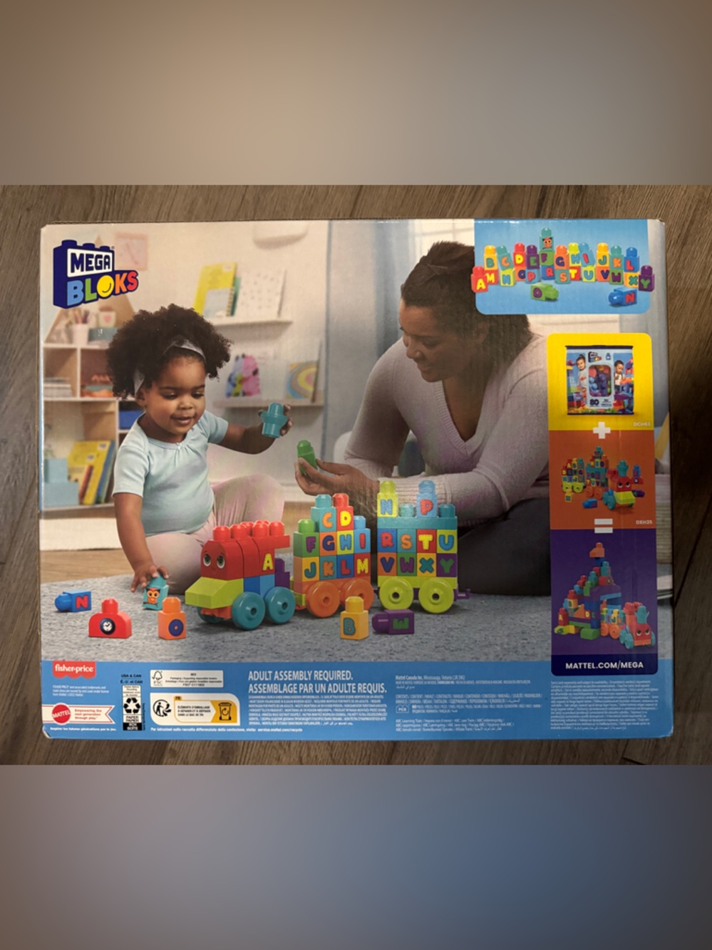 Mega Bloks Alphabet Learning Train Fisher-Price Multicolor NEW SEALED BOX - Picture 2 of 6